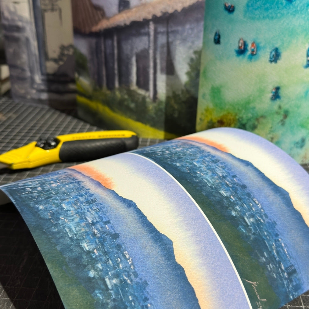 Papel Felix Schoeller Watercolor Rag 310grs / Mate texturado tipo acuarela 100% algodón