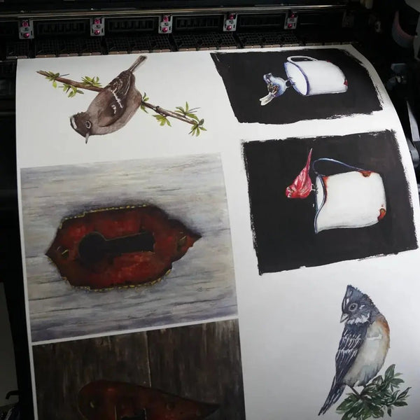Papel Felix Schoeller Watercolor Rag 310g con arte marino en textura mate de algodon