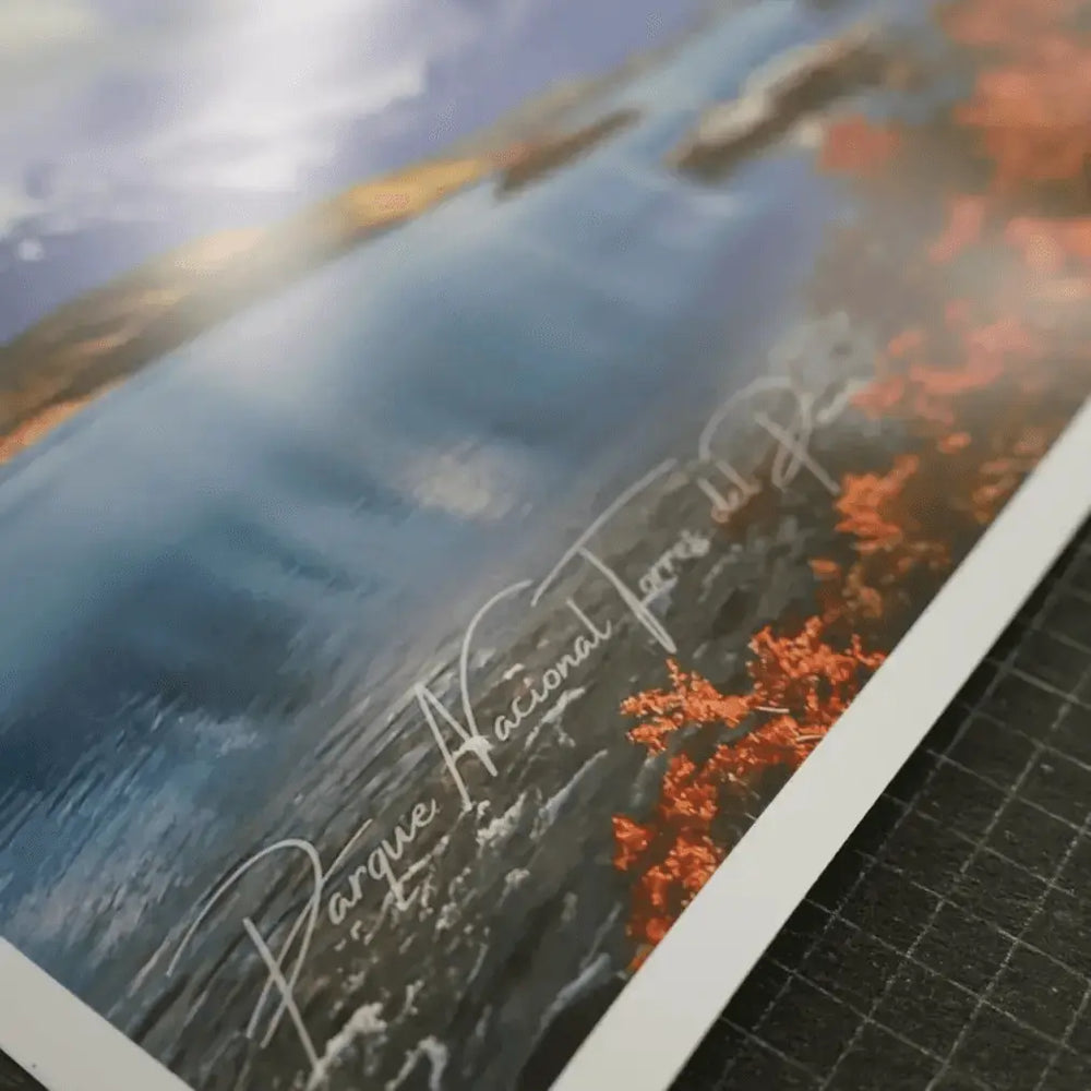 Papel Felix Schoeller Baryta 310g semi-brillo con paisaje de montana - impresion fine art