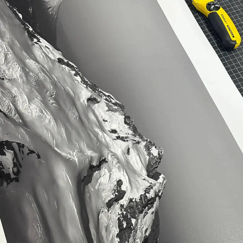 Papel Felix Schoeller Baryta 310g semi-brillo con paisaje de montana - impresion fine art