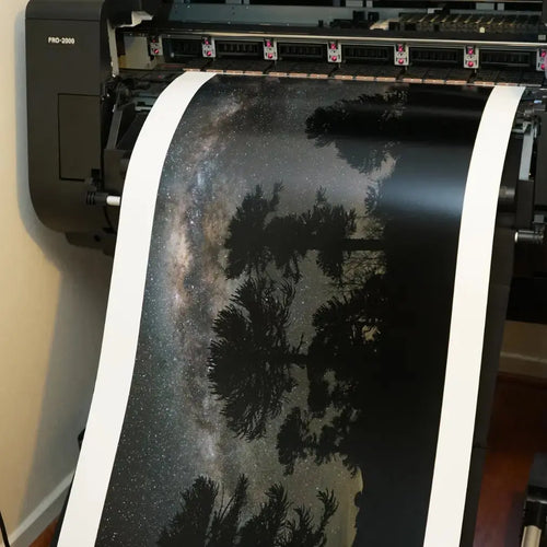 Papel Felix Schoeller Baryta 310g semi-brillo con paisaje de montana - impresion fine art