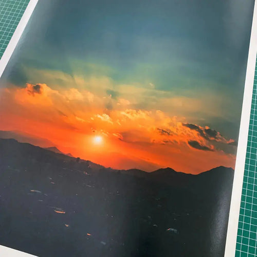 Papel Felix Schoeller Baryta 310g semi-brillo con paisaje de montana - impresion fine art