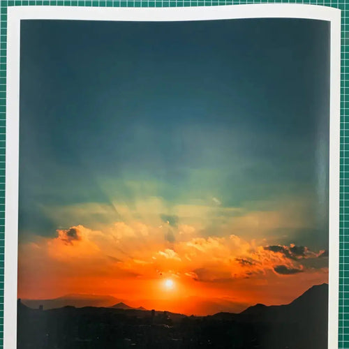 Papel Felix Schoeller Baryta 310g semi-brillo con paisaje de montana - impresion fine art
