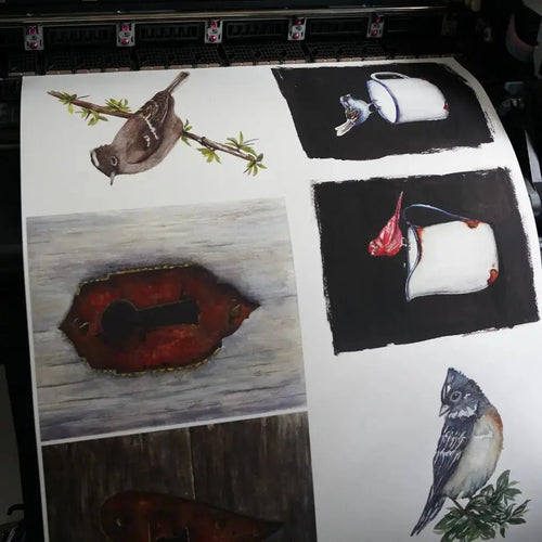 Papel Felix Schoeller Watercolor Rag 310g con arte marino en textura mate de algodon