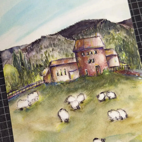 Papel Felix Schoeller Watercolor Rag 310g con arte marino en textura mate de algodon
