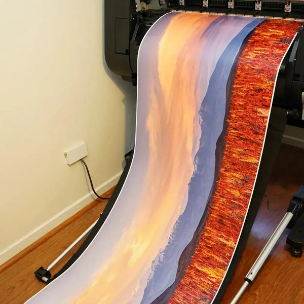 Papel Hahnemuhle Photo Luster 260g semi-brillo con fotografia de estadio nocturno