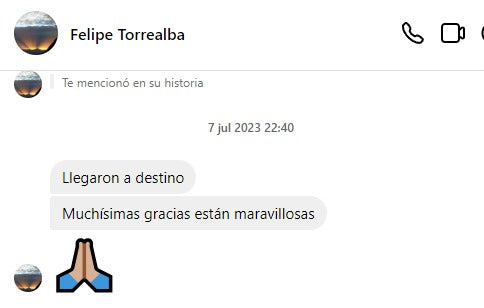 Mensaje real de un cliente de La Tinta Fine Art Print